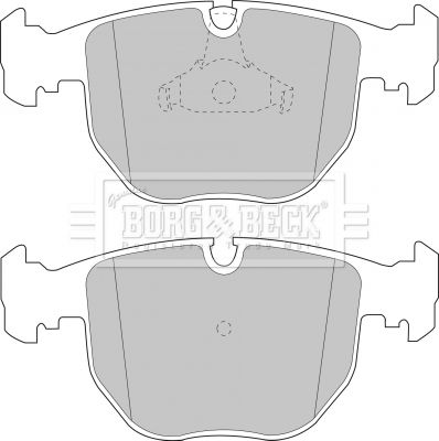 BORG & BECK Комплект тормозных колодок, дисковый тормоз BBP1595